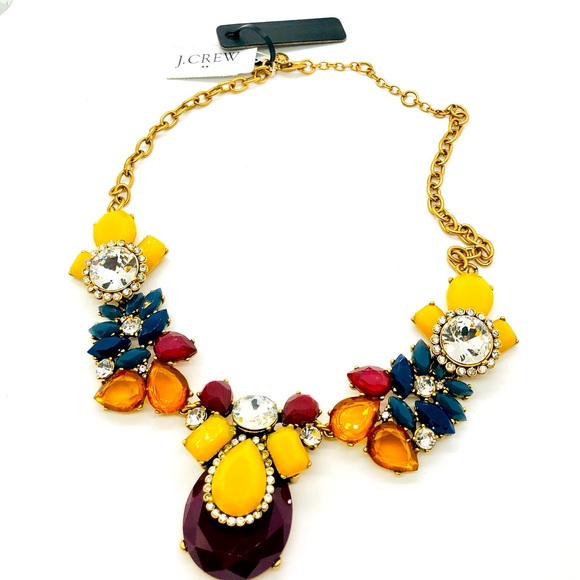 J Crew STUNNER statement Necklace NWT - Picture 1 of 9